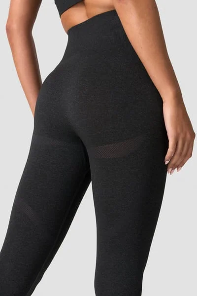 Image of Divine Seamless Tights Wmn Graphite Melange