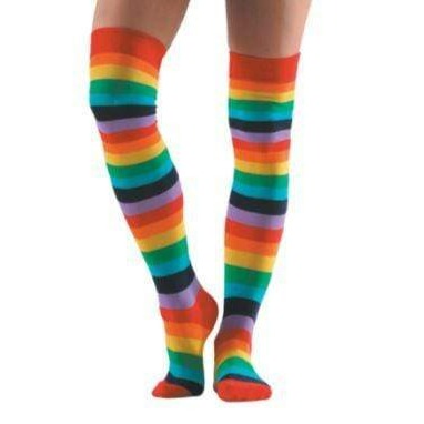Image of Rainbow Over The Knee Women's Socks