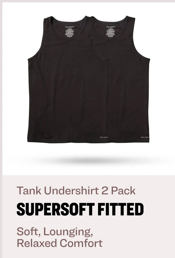 Tank undershirt 2 pack Supersoft Fitted Soft, Lounging,  Relaxed Comfort