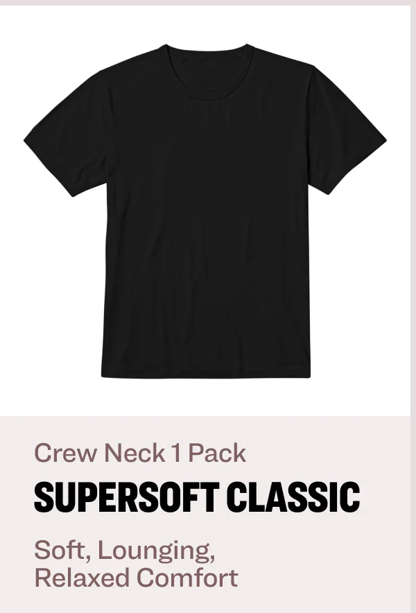 Crew neck 1 pack Supersoft Classic Soft, Lounging,  Relaxed Comfort