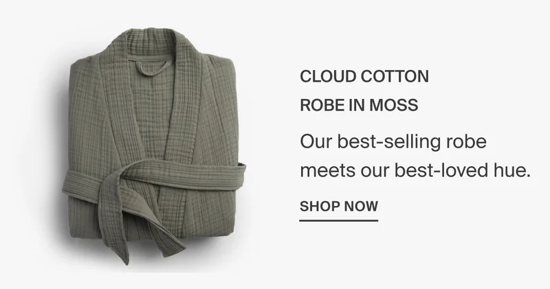 Shop Moss Cloud Cotton Robe