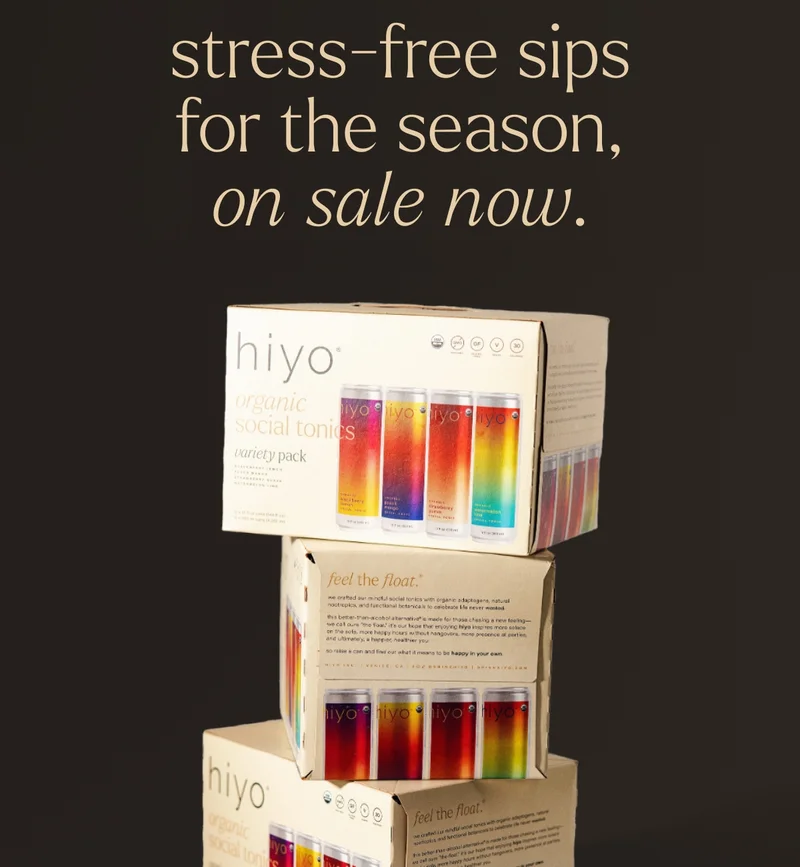 stress-free sips for the season, on sale now.