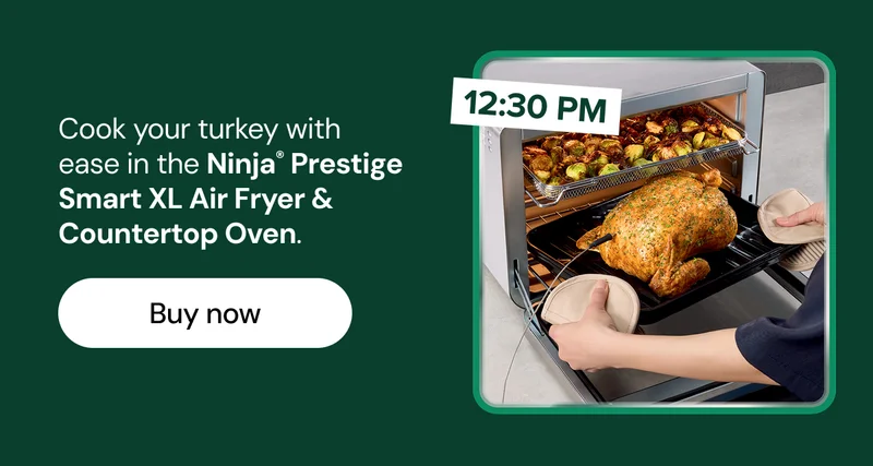 Cook your turkey with ease in the Ninja® Prestige Smart XL Air Fryer & Countertop Oven.