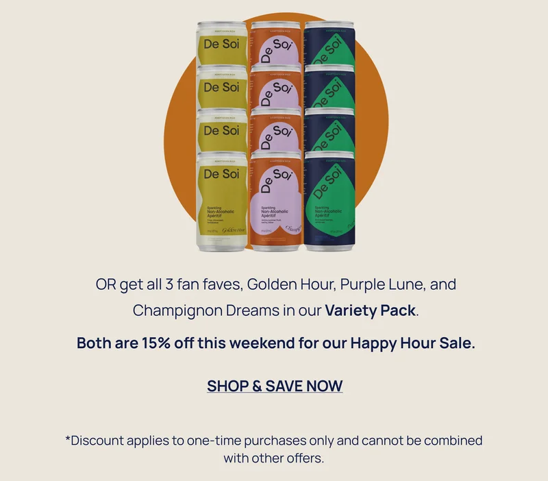 15% off variety pack cans