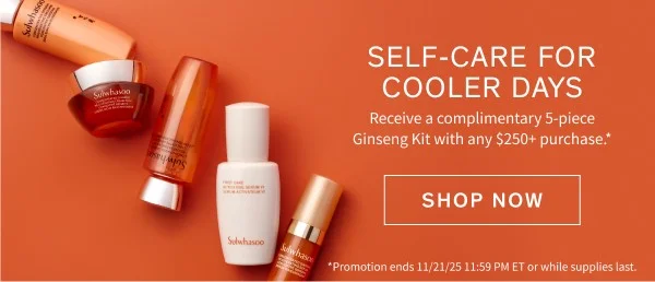 5-piece Ginseng set with $250+ purchase