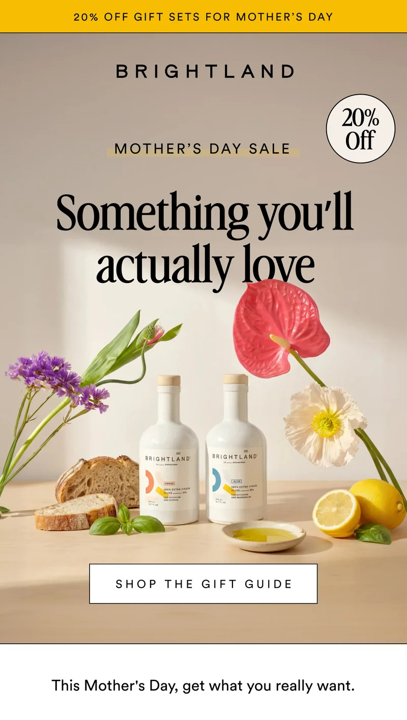 20% off gift sets for mother’s day mother’s day sale 20%Off Something you’ll actually love Shop the gift guide This Mother's Day, get what you really want.