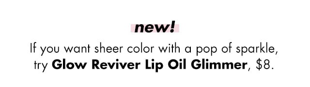 Sheer color with a pop of sparkle