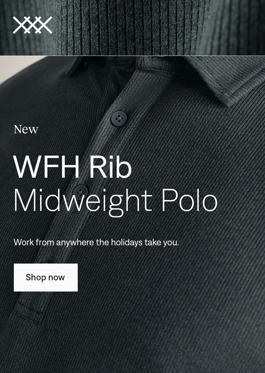 RHONE: New WFH Rib Midweight Polo