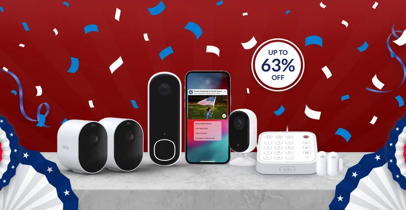 Up to 63% off. Various Arlo security products.