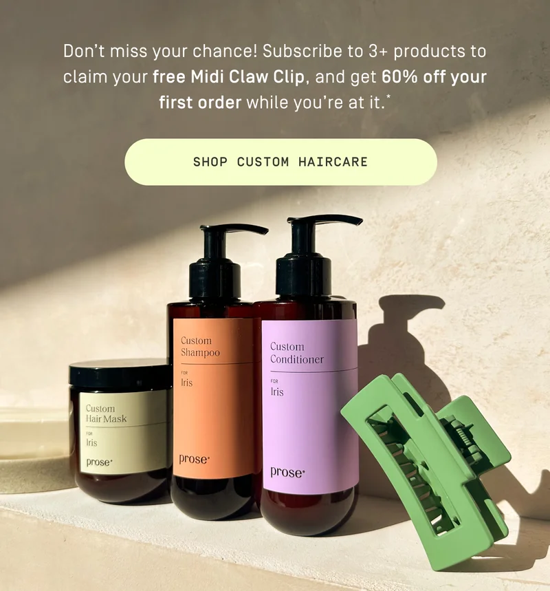 Shop custom haircare