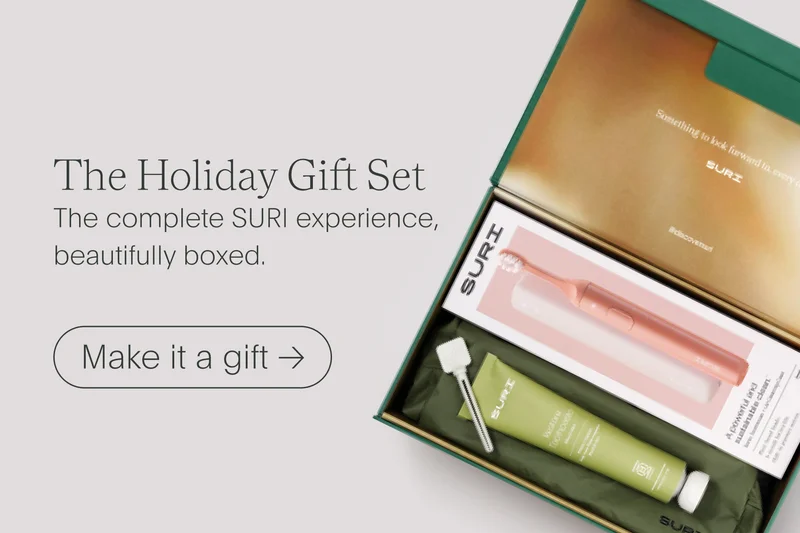 the holiday gift set - the complete suri experience, beautifully boxed. - make it a gift →