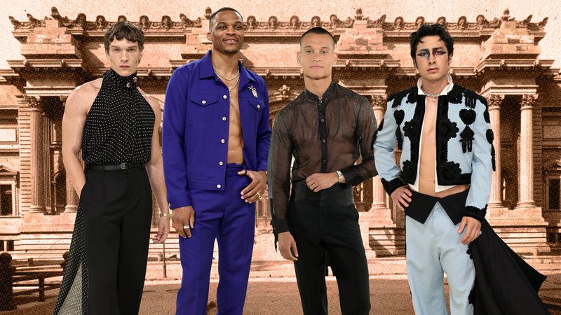 Image may contain: Russell Westbrook, Preston, Adult, Person, Clothing, Pants, Coat, Teen, Standing, and Officer