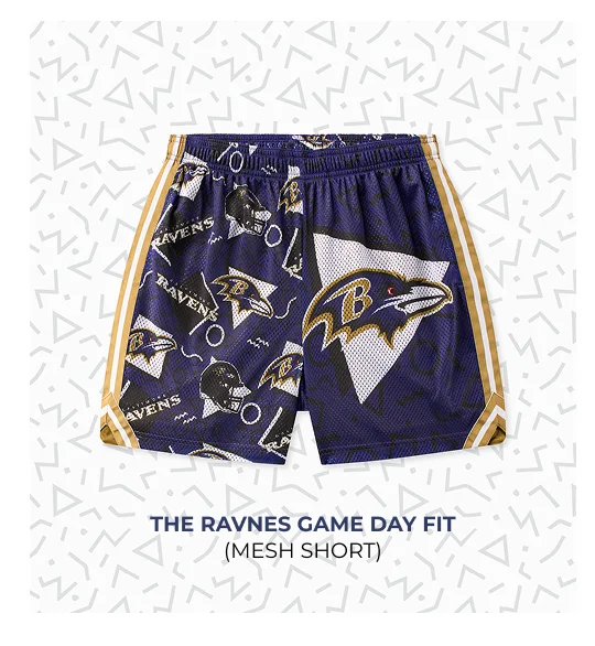 Mesh Short: The Ravens Game Day Fit