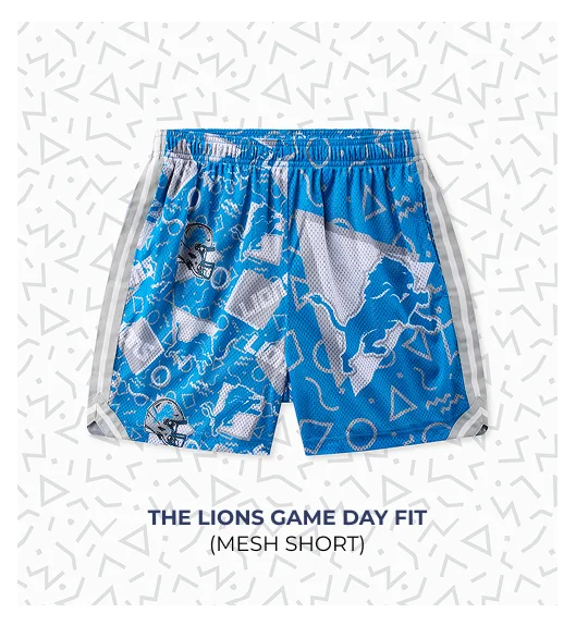 Mesh Short: The Lions Game Day Fit