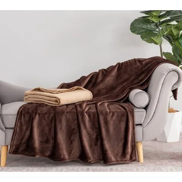 Berkshire S/2 60x70 Velvetsoft Plush Throws with Gift Boxes