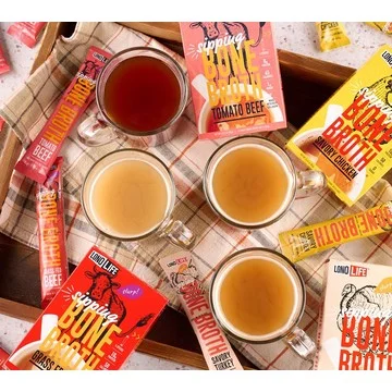 LonoLife 16 Single Serve Protein Packed Bone Broth Mix Packs