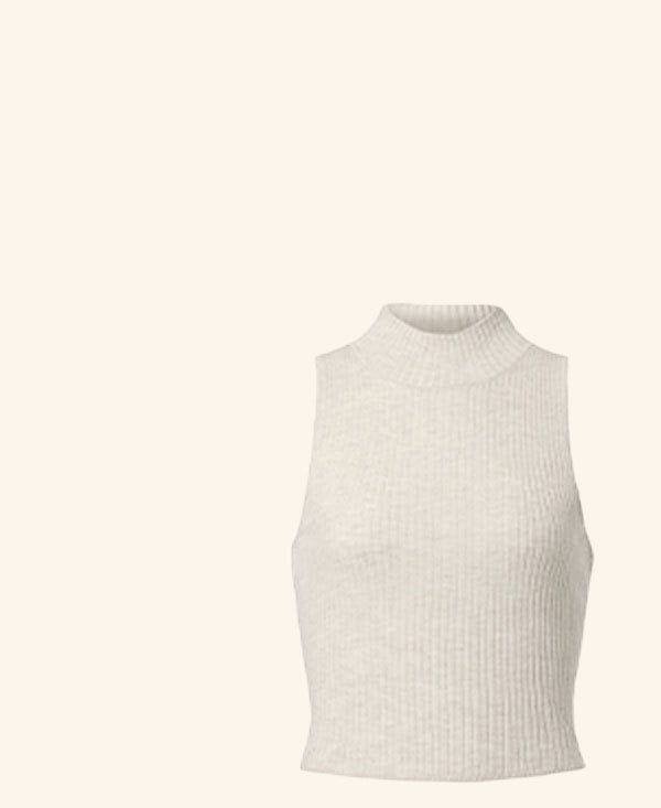 sweater knit unwind sleeveless top
