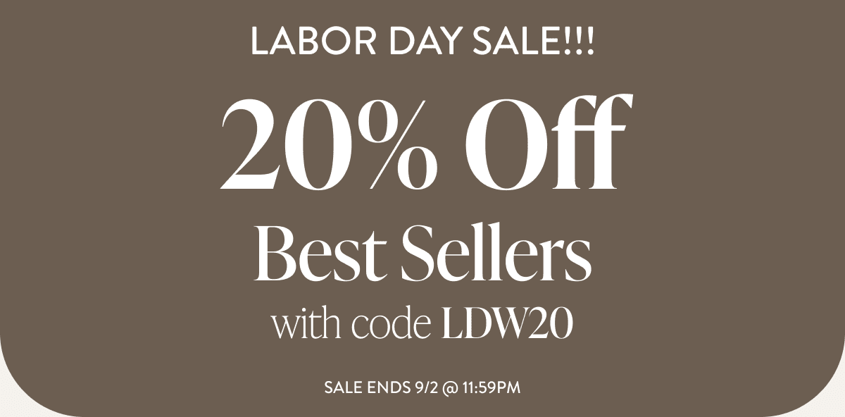 20% Off Best Sellers with Code: discount code