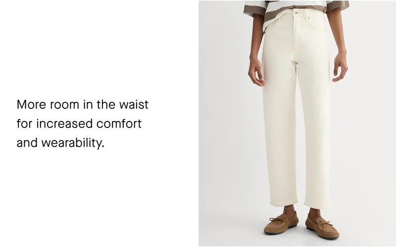 More room in the waist  for increased comfort  and wearability.