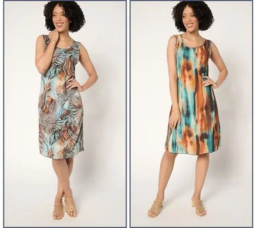 Attitudes by Renee Regular Reversible Printed Como Jersey Dress