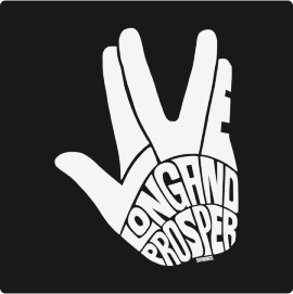 Live Long and Prosper (Star Trek) white T-Shirt