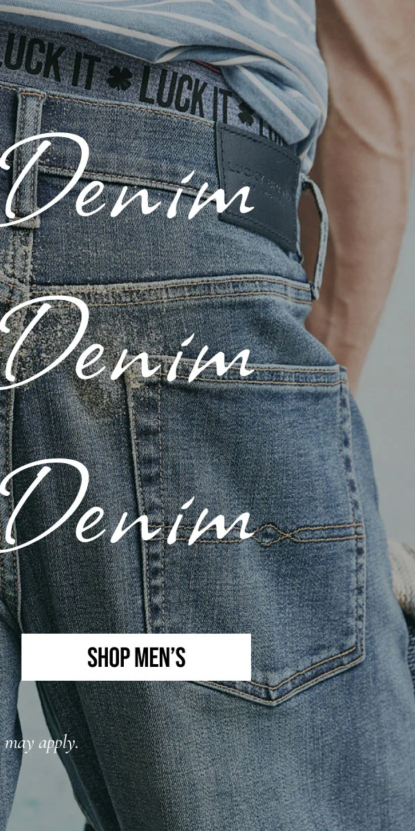 SHOP MEN'S | *Exclusions may apply.