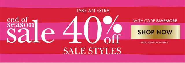 Take An Extra 40% Off Sale Styles With Code discount code