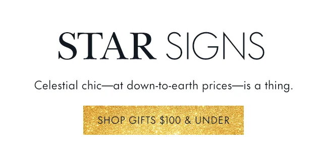 Celestial chic—at down-to-earth prices—is a thing.