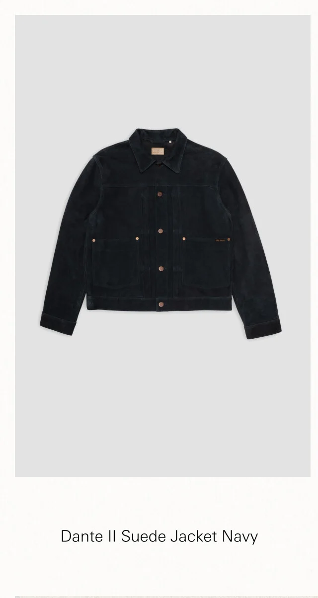Dante II Suede Jacket Navy