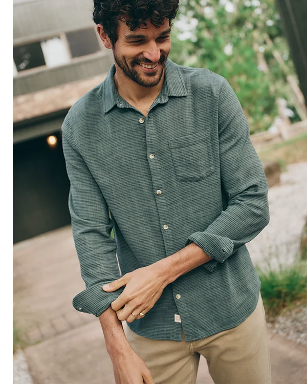 Stretch Selvage Long Sleeve Shirt