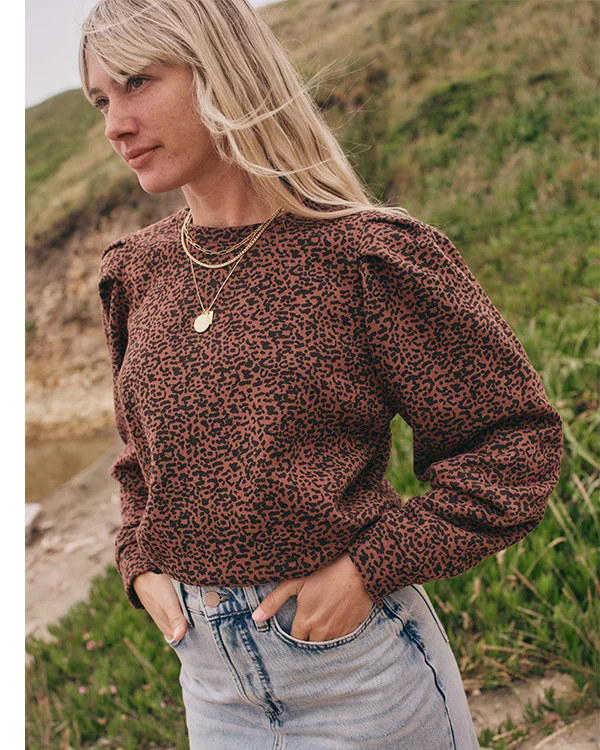 Enya Puff Sleeve Sweatshirt