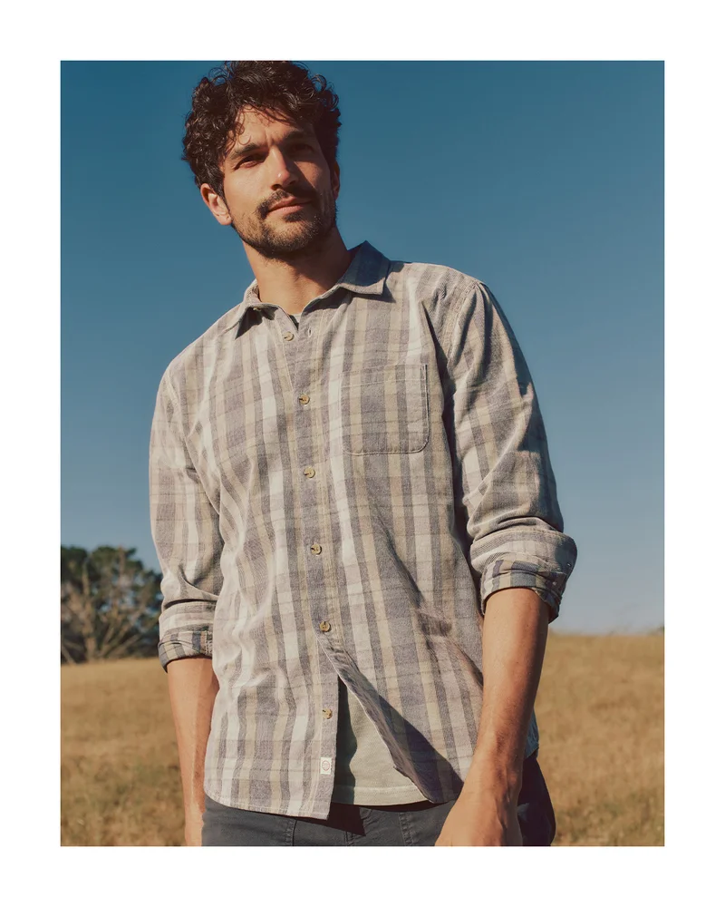Lightweight Plaid Corduroy Shirt