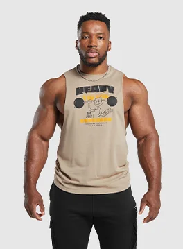 Heavy Metal Drop Arm Tank - Brown