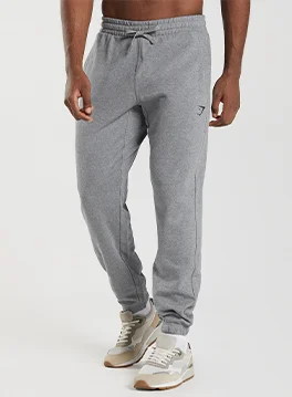 Essential Oversized Joggers - Charcoal Grey Marl