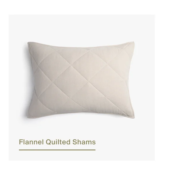 Save on Flannel Quilted Shams