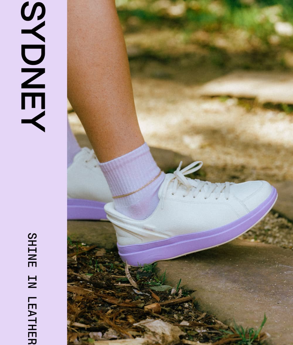 Sydney Pristine Lilac. Shine in leather. Shop now.