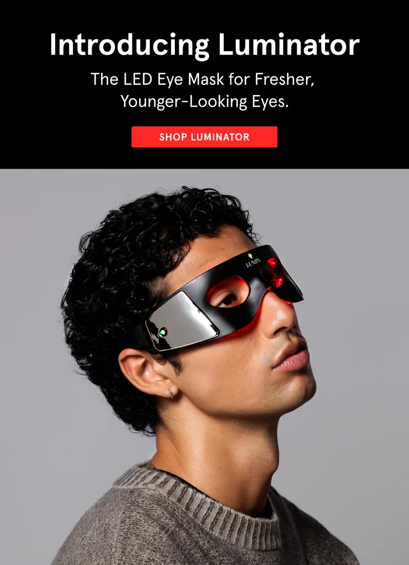 Introducing Luminator: The LED Eye Mask for Fresher, Younger-Looking Eyes.