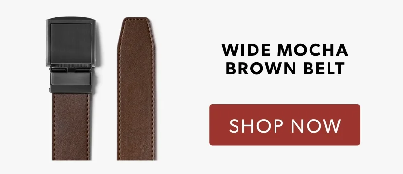 Shop Wide Mocha Brown Belt Shop Wide Mocha Brown Belt