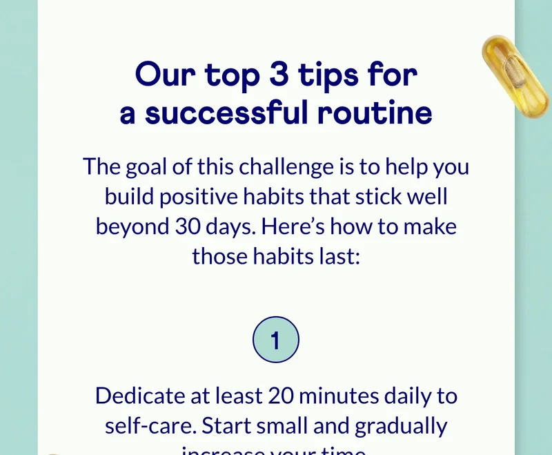 Our top 3 tips for a successful routine
