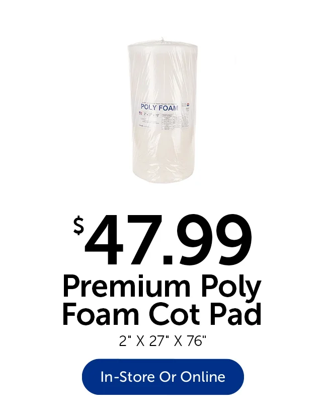 Poly Foam Cot Pad