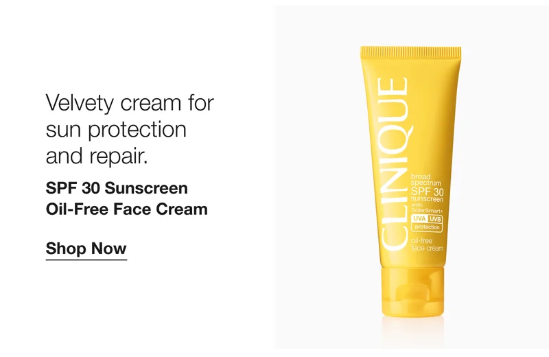 Velvety cream for sun protection and repair. | SPF 30 Sunscreen Oil-Free Face Cream | Shop Now