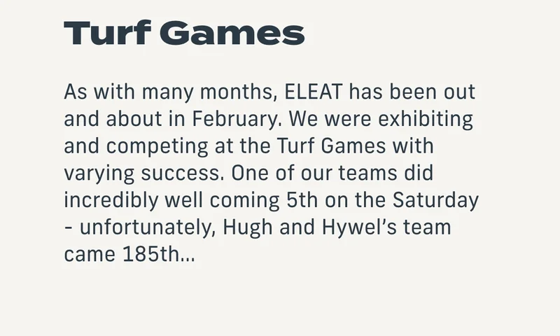 Turf games