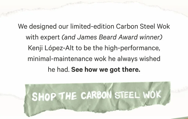 We designed our limited-edition Carbon Steel Wok with expert (and James Beard Award winner) Kenji López-Alt to be the high-performance, minimal-maintenance wok he always wished he had. See how we got there. | Shop the Carbon Steel Wok