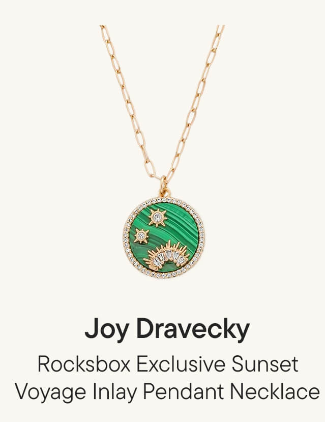 Rocksbox Exclusive Sunset Voyage Inlay Pendant Necklace Rocksbox Exclusive Sunset Voyage Inlay Pendant Necklace