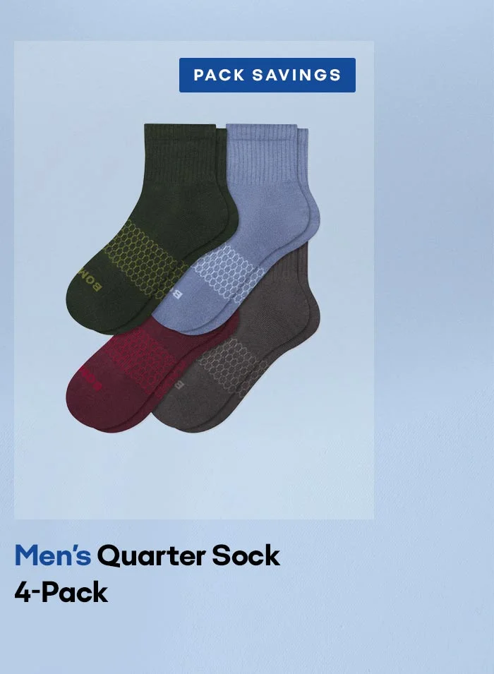 PACK SAVINGS | Men's Quarter Sock 4-Pack