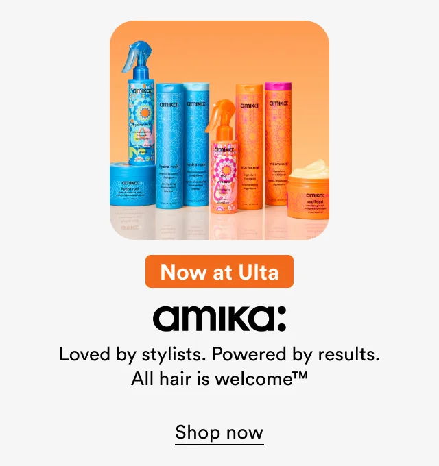 Now at Ulta | amika: Loved by stylists. Powered by results. All hair is welcome. | Shop now