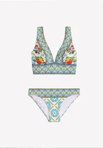 Porto Bikini Bottoms Multi, Citrus Vine Tile