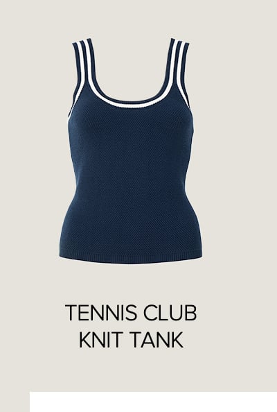 TENNIS CLUB KNIT TANK