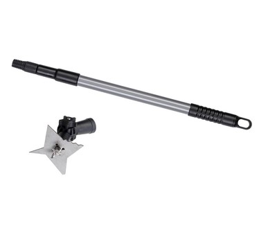 Apollo 4-Prong Weed Scraper with Telescopic Pole