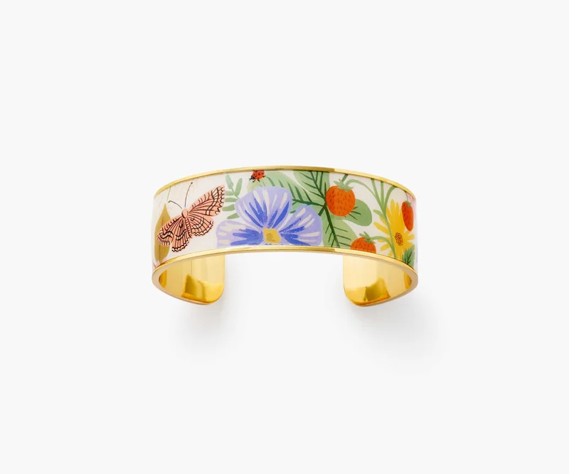 Image of Enamel Cuff - Strawberry Fields